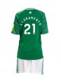 Newcastle United Tino Livramento #21 Auswärts Trikotsatz für Kinder 2025-26 Kurzarm (+ Kurze Hosen)